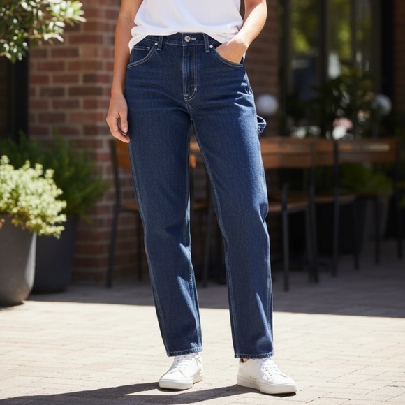 GRLFRND Denim - GRLFRND Indigo Straight Leg Carpenters Painters Jeans